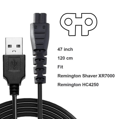 WAHFOX Charger Cord for Remington Shaver Charger Cord USB Cable Power Cord for Remington XR7000 HC4250 Charger Cord (USB Charger Cord)