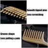 3 Pcs Bamboo Comb Set Wooden Wide Tooth Comb for Women Men, Anti-static Detangling Hair Comb for Curly Fine Straight Wet Dry Hair, Natural Bamboo Styling Comb