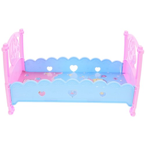 Totority Dollhouse Bed Model Miniature Beds Toys Doll Beds Doll Beds Children's Doll Furniture Beds Baby Toys Beds