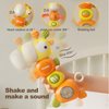ovca Baby Music Rattle Toy for 3-4-6-12 Months - Teething Toy with Music and Light, Montessori Learning Toy for Grasping Skills, Ideal Gift for Boys and Girls,Infant Sensory Toys