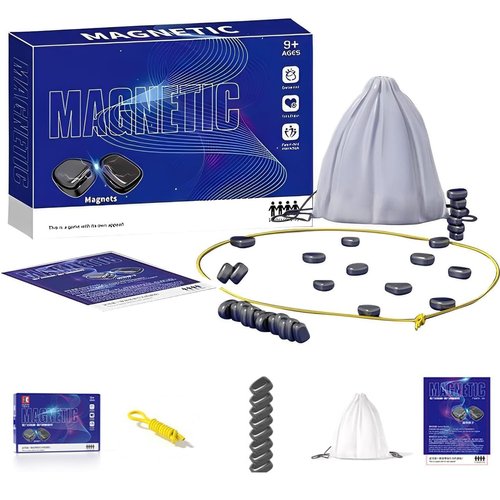 Magnetic Chess Game - 2025 New Family Board Games Set - Fun Table Top Magnet Chess Game, Magnet Game 2 Player Party Travel Fun Games Table Top Magnet Strategy Game (1 Set)