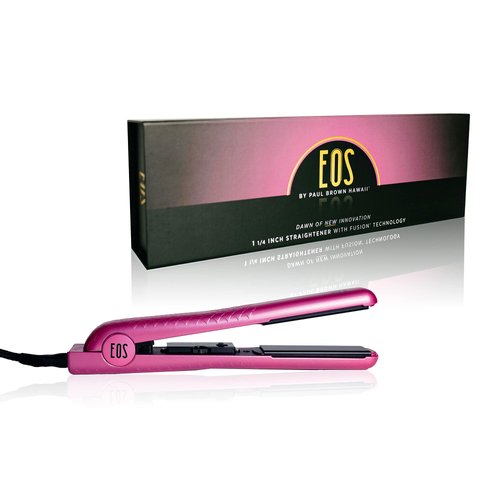 Paul Brown Hawaii Flat Iron| Silky, Smooth Professional-Quality Styles (1.25-inch, EOS Pink)