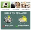 Havniva Ceramic Slow Dog Feeder Bowl for Small Dog, Slow Dog Food Bowl Small, Slow Dog Water Bowl, Pet Slower for Fun, Stop Bloat, Preventing Choking (1 x Cream White, 6inch)