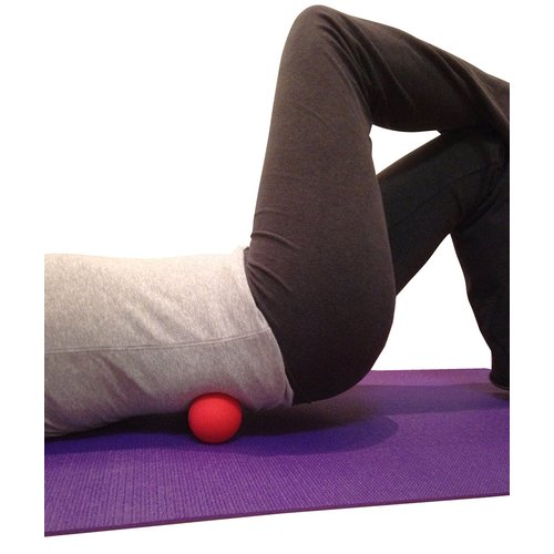 Kieba Massage Lacrosse Balls for Myofascial Release, Trigger Point Therapy, Muscle Knots, and Yoga Therapy. Set of 2 Firm Balls (Blue and Red)