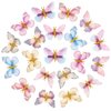 Paderison 20Pcs Glitter Hair Clips for Kids - Moving Fairy Accessories for Women, Girls Colorful Hair Clips 90s (Brown)