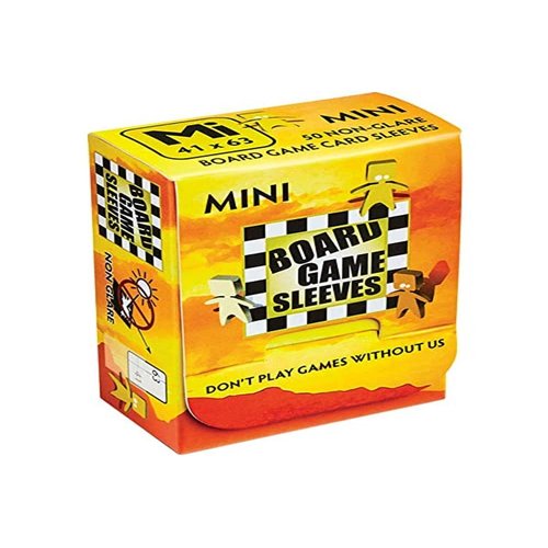 Arcane Tinman Card Sleeves – Mini Non-Glare 50 CT – Card Sleeves are Smooth & Tough – Compatible with Twilight Imperium, Civilization, Star Wars: X-Wing Miniatures Game, and More, Clear, 41 x 63 mm, (ART10425)