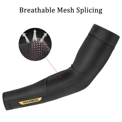 ROCKBROS Sun Protection Arm Sleeves Cooling Running Golf Fishing Cycling Arm Sleeves