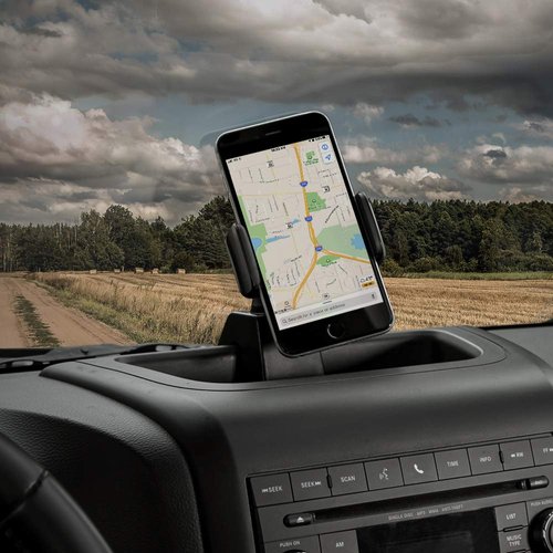 Voodonala for Jeep JK Phone Holder Mount with Storage Tray Compatible with 2011-2018 Jeep Wrangler JK JKU Interior Accessories Matt Black