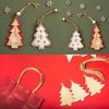 MECCANIXITY 50 Pcs Wooden Christmas Ornaments Paintable Wooden Snowman Crafts for DIY Christmas Craft Party Wedding