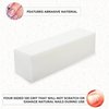 ForPro Professional Collection Super White Buffing Block, 120 Grit, Four-Sided Manicure and Pedicure Nail Buffer, 3.75” L x 1” W x 1” H, 20-Count