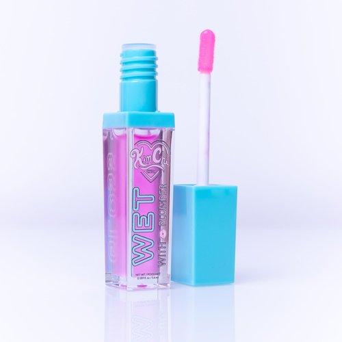 Kimchi Chic Beauty High Shine Wet Gloss Lip Plumping Lip Gloss, High Shine, Non-Sticky, Super Lightweight and Vegan Lip Gloss, Translucent Hot Pink, 03 Miami, 5.6ml