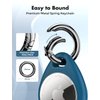 UNBREAKcable Apple AirTag Holder - 4 Pack [Fit Tightly Design] [Easy to Install] [Hold Air Tag Securely] Waterproof TPU Shell Protective Case with All Metal Keychain Key Ring Clip