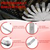 A308 Offset Valve Tappet Gauge Set Premium 11-Blade Feeler Gauge Kit Sizes from 0.004" to 0.014" Includes Two Red Handles