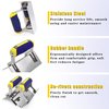 Stainless Steel Corner Trowel 2 PC (Inside & Outside) Drywall Corner Knife Set Concrete Plastering Bricklaying Finishing Tool Kit