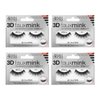 Ardell False Eyelashes 3D Faux Mink 852, 4 pairs