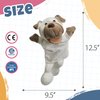 Easfan Puppy Hand Puppet Soft Animal Plush Toy with Movable Mouth Interactive Storytelling Cute Dog Toys Creativity and Imagination Christmas Birthday Gifts for Toddlers Kids,12.5''