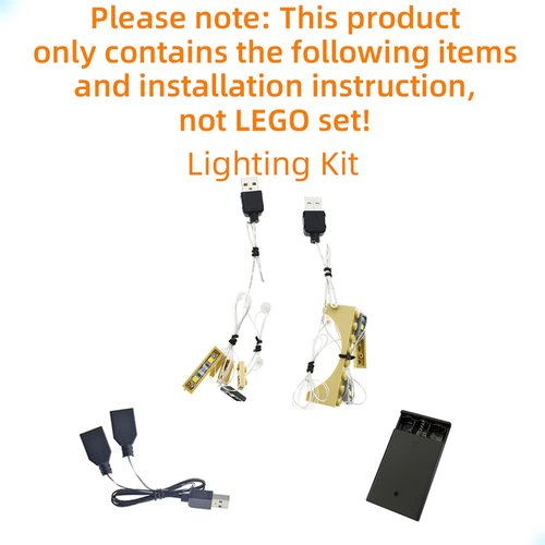 GEAMENT LED Light Kit for Hogwarts Astronomy Tower - Compatible with Lego 75969 Building Blocks Model (Model Set Not Included)