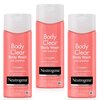 Neutrogena Body Clear Acne Treatment Body Wash with 2% Salicylic Acid Acne Medicine to Prevent Body Breakouts,Pink Grapefruit Shower Gel for Back,Chest & Shoulders,Vitamin C,8.5 fl. oz (Pack of 3)