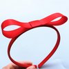 Spenlly 2Pcs Bow Headbands for Women Girls, Cute Hair Bow Hairband Headwear Cosplay Halloween Party Hair Accessories (A-Black Red, One Size)