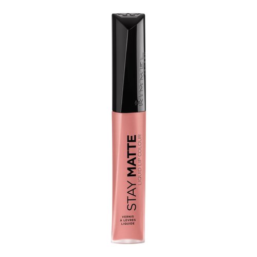 Rimmel London Stay Matte Liquid Lip Color with Full Coverage Kiss-Proof Waterproof Matte Lipstick Formula that Lasts 12 Hours - 707 Raw Kiss, .21oz