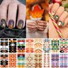24 Sheets Holiday Nail Wraps Stickers, Halloween Christmas Thanksgiving Day All Seasonal Full Nail Polish Strips, DIY Self-Adhesive Fall Winter Nail Art Decals with 2 Piece Nail Files for Party Decor