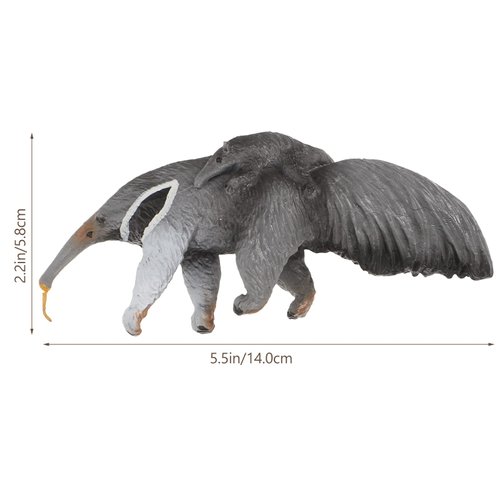LUOZZY 3 Pcs Anteater Figurine Wildlife Anteater Toy Figure Plastic Anteater Toys Realistic Wild Animal Model