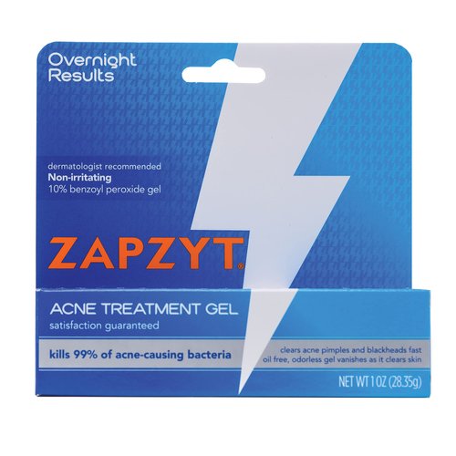 Zapzyt Maximum Strength 10% Benzoyl Peroxide Acne Treatment Gel 1 oz. (Pack of 10)