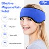 Hilph Headache Ice Pack Migraine Ice Head Wrap, Reusable Head Cold Pack Forehead Ice Pack for Migraine Relief, Headache Tension, Sinus Pain, Chemo, Stress Relief (Blue)