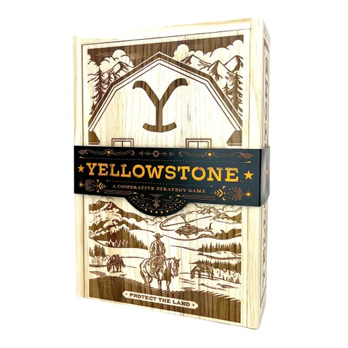 Buffalo Games - Yellowstone – The Cooperative Board Game for Adults and Your Next Game Night - Inspired by The Hit Yellowstone TV Series - High Difficulty Deck Building - New Strategic Conflict Based Game