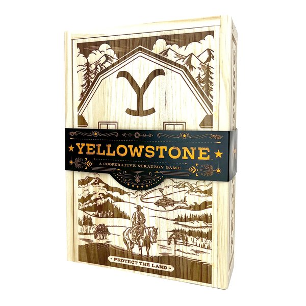 Buffalo Games - Yellowstone – The Cooperative Board Game for Adults and Your Next Game Night - Inspired by The Hit Yellowstone TV Series - High Difficulty Deck Building - New Strategic Conflict Based Game