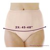 Wearever Women's Incontinence Underwear for Bladder Control with Super Absorbency - Reusable & Washable Leak Proof Underwear for Women - (Pack of 3) (Beige) (2X) (Fits Hip 45-48")