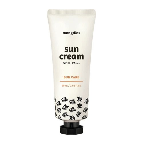 Mongdies Baby Sun Cream SPF30 PA+++ -100% SAFE Moist and Gentle Non-Sticky No White Cast Light-Weight Inorganic Sunscreen, EWG Green, Plant-derived extracts and plenty of deep ocean water- 60ml