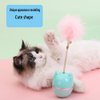 EFYUE Cat Feather Toy Cat Toy Ball 360° Tumbler,with Colorful Feathers and Bells to Attract Your Cat's Attention Novelty Toy (Green)