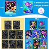 JUNQIU Scratch Art for Kids, Mermaid Black Rainbow Scratch Art Paper Set-Arts and Crafts Kits & Supplies, Mermaid Toys Gifts for Toddlers Girls Birthday Christmas
