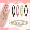 BOSMIOW Big Oval Water Drop Shape Women Hair Clips,Tortoise Metal Snap Clips,Ellipse Stoving Varnish Hair Clips,Drop Glue No Slip Hair Barrettes for Girls Women Hair Accessories,24Pcs