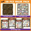 JOYIN 28 Players Halloween Bingo Cards Set, Halloween Bingo Game for School Classroom Family Group Activities, Halloween Party Supplies Adults Kids Indoor Board Games
