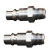 Milton (1839) 1/4" MNPT H-style Air Compressor Quick Connect Air Fitting Plug - Box of 10