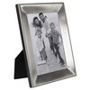 Malden International Designs Marquee Bead Satin Nickel Picture Frame, 5x7, Nickel
