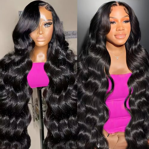 13x6 Body Wave Lace Front Wigs Human Hair Pre Plucked Lace Front Wig Human Hair 180% Density Glue...