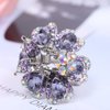 Ruihfas 4Pcs Fantastic Women Girls Crystal Bangs Clips Bridal Wedding Mini Hair Claw Clip Hair Pin 1.18×0.98 inch