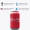 Beersy Silicone Sleeve Soda Can Cover - Insulated Silicone Can Sleeve - Multi-Purpose Can Insulator - Tight-Fitting Drink Skin - Novelty Drink Holder for Sporting Events, Fits 12oz Cans (Loco-Cola)