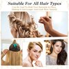 Amabro Mini Bobby Pins, 50PCS 1.37 Inch Small Wavy Hair Pins Metal Hair Clip Hairpins for Women Gilr Kids Buns Long Straight Curly Hair All Hair Types(Gold)
