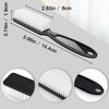 6 Pack Nail Brush Cleaning Nail Dust Brush, HOFASON Nail Brush for Cleaning Fingernails, Handle Grip Nail Brush Cleaner for Nail and Toenail Foot Manicure Pedicure Tools Scrub Brush Men Women (Black)
