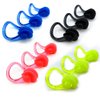 Zooshine 12 PCS Waterproof Swimming Nose Clip Silica Gel Swim Nose Plug for Kids and Adults with Bright Color