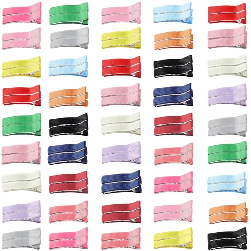 90Pcs Alligator Hair Clips, BetterJonny 3.5cm Full Lined Hair Barrettes 15 Colors Small Duckbill ...