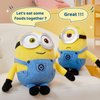 MINISO 8" Minions Stuffed Animals Plush Toys (Bob), Cute Sleeping Bedding Stuffed Animals Kawaii Plushies Pillow for Kids Toddler Toys Boys Girls