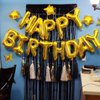 iPartycool 24pcs Happy Birthday Balloons, Birthday Decorations, 3D Gold Premium Foil Letter Happy Birthday Banner with 6pcs Star Balloons for Kids Men Women Adults Birthday Party Decorations Supplies