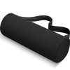 CushZone Seat Cushion, Lumbar Roll Support Pillow for Office Chair, Car, Gaming Chair, Memory Foam Back Cushion with Washable Cover for Relieving Back Pain & Improving Posture,Black
