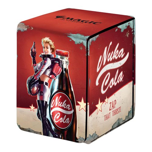 Ultra Pro - Fallout Alcove Flip Deck Box - Nuka Cola Pinup - for Magic: The Gathering, Trading Gaming card merchandise storage protection Deck box collection organizer accessories