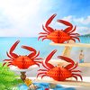 Jetec 6 Pcs Tissue Crab Lobster Honeycomb Centerpiece Crab Lobster Party Decorations Hanging Crab Lobster Table Decor for Summer Sea Animal Beach Birthday Party Supplies(Crab)